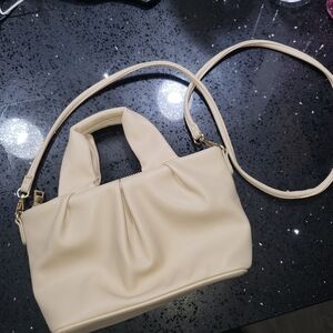 Fashion Nova Cream Crossbody